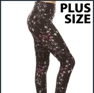 Floral leggings - Plus size 14-20